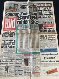 BILD ZEITUNG vom 3.12.1994 mit AYRTON SENNA FORMEL 1 + CINDY CRAWFORD - Bild 1 von 3