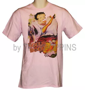 1-MENS WEAR-MOULIN BETTY BOOP CARTOON RADIO DAYS LAS VEGAS GRAPHIC PRINT T-SHIRT - Picture 1 of 5