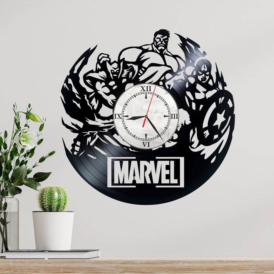 Marvel Avengers Vinyl Wall Clock - Image 1 of 1
