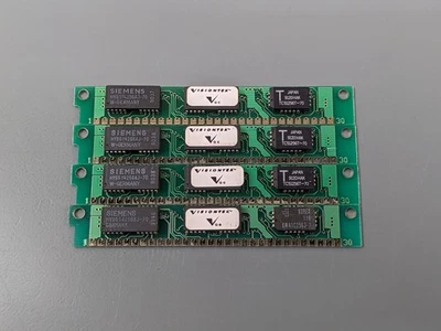 (4) VisionTek 256K Parity SIMMs, 70ns 30-pin RAM Memory Sticks (1MB Total) - Image 1 of 2