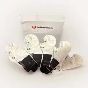 Lululemon Socks 5 Pairs Womens Gift Box Non-Slip w Silicone No Show - Picture 1 of 6