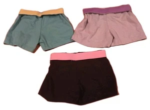 Wonder Nation 4-5 Mädchen Shorts Gr. XS 3er Set blau grau schwarz Strick - Bild 1 von 2
