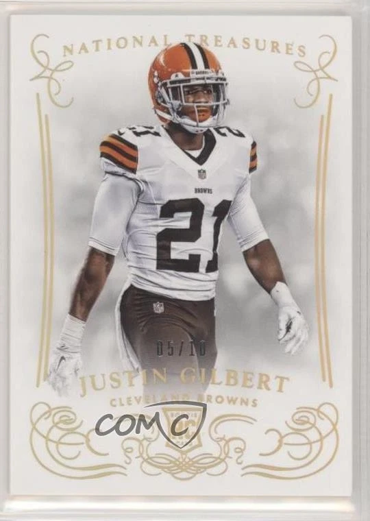 2014 Panini National Treasures Century Gold /10 Justin Gilbert #181 Rookie RC - Image 1 of 2