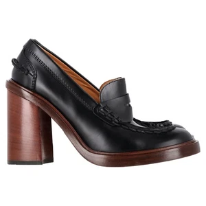Tod's Loafer Pumps in Black Leather - Picture 1 of 12