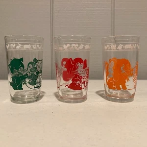 KONVOLUT 3 SWANKY SWIG Kraft Kinder Tassen Kinder SAFT GLAS Vintage 50er Jahre - Bild 1 von 23