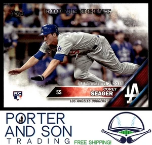 Corey Seager RC 2016 Topps Update #US279 Los Angeles Dodgers Baseball Card - Picture 1 of 2