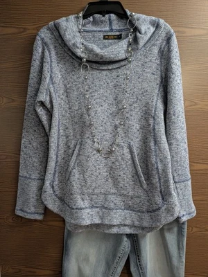 TALLA M STUDIO ENERGY ZONE Sudadera Cuello Capucha Azul INVPV725 Foto 1 de 4