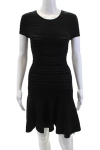Torn by Ronny Kobo Womens Short Sleeves A Line Dress Black Size Extra Small - Picture 1 of 6