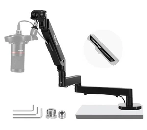 NEEWER Low Profile Mic Arm Desk Mount，360°Swivel Boom Arm with Pneumatic Damping - Picture 1 of 10