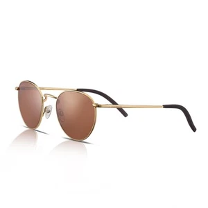 Serengeti Sunglasses Hamel 8929 Shiny Bold Gold/gold Mineral Polarised Drivers - Picture 1 of 4