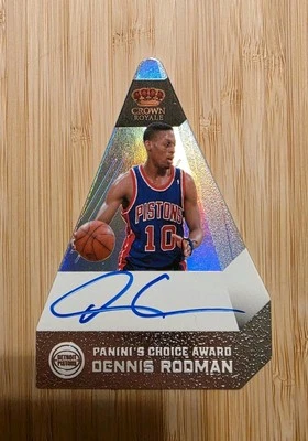 Dennis Rodman Royale Crown Auto Panini 5/15 No 142 - Image 1 of 3