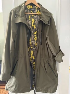 MACKAGE MILITARY GREEN LIGHTWEIGHT RAIN COAT SIZE XXL - Picture 1 of 14