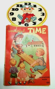 Vintage Wonderful Time Playboard Book, Lowe 1964 Child's Book "READ" - Imagen 1 de 12