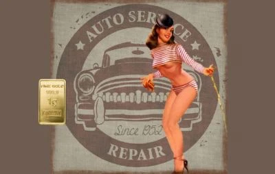 1,0 Gramm Goldbarren Motiv-Karte " Pin-Up Girl " Feingold / 999,9 Gold - Bild 1 von 3