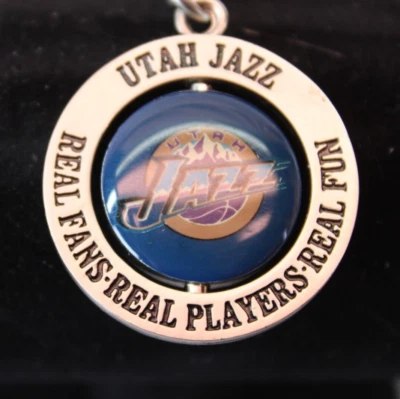 VTG Utah Toyota Dealer Utah Jazz Spinner Keychain metal enamel spinner w/logos - Image 1 of 4