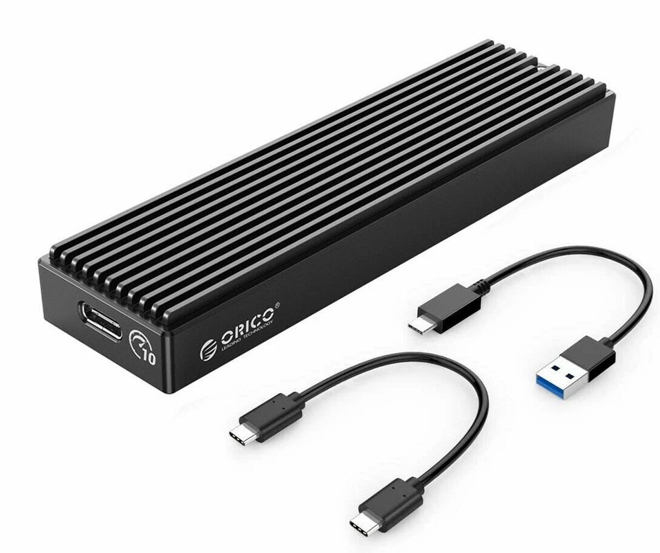 ORICO M.2 NVMe/SATA SSD Enclosure USB 3.1 M2 PCIe NGFF Adapter Case - Black