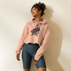 Doberman Roses Crop Hoodie, alternative clothing, Egirl aesthetic crop pullover