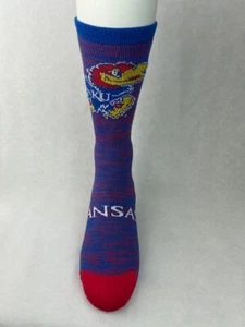 Calcetines Kansas Jayhawks Jolt Crew azules grandes - Imagen 1 de 2