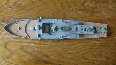 Vintage Dinky 671 Vosper Mark 1 Corvette . Modified with missiles. Made in UK. - Image 1 of 4