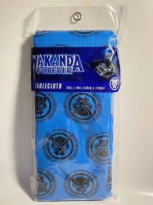 2022 Marvel's Black Panther Wakanda Forever Tablecloth  52" x 70" Party NEW rare - Image 1 of 4