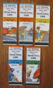 TEXACO GAS STATION MATCHBOOK SET: DAN'S SERVICE (HARRISBURG, PENNSYLVANIA) -F24 - Picture 1 of 1