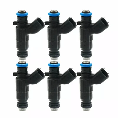 6Pcs Fuel Injectors For Holden Commodore VE VZ 3.6 V6 2004-2009 0280156131 Black - image 1 of 4