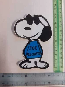 snoopy joe falchetto adesivo sticker CM 12 X 6 aavv - Foto 1 di 1