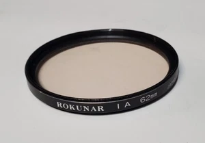 Nice Vintage ROKUNAR I A 62MM Lens FILTER - Picture 1 of 3