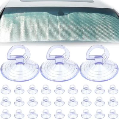 30 PIEZAS Ventosas de Parabrisas de Vidrio para Coche, Ventosa para Ventana de Coche, Powerf Foto 1 de 4