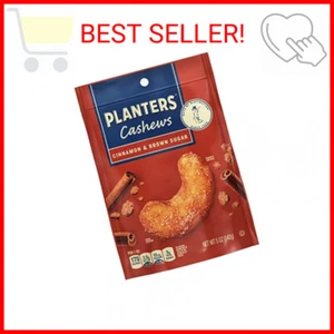 PLANTERS Cashews Cinnamon & Brown Sugar, Party Snacks, 5 Oz Bag - Picture 1 of 2