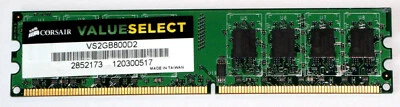 2 GB DDR2-RAM 240-pin PC2-6400U non-ECC  'Corsair VS2GB800D2' - Immagine 1 di 2