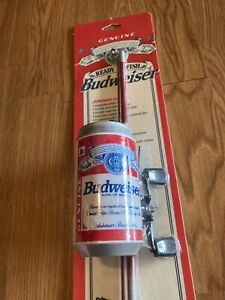 New 1995 Johnson FISHING BUD Budweiser Beer Fishing Rod & Reel Combo 2pc. Pole