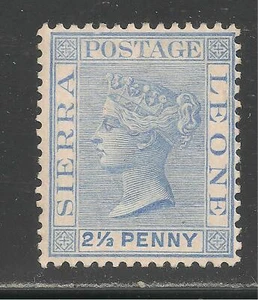 Sierra Leona #27 (A2) SG #31 VF MINT - 1891 2 1/2p Queen Victoria (Carmine) - Imagen 1 de 2