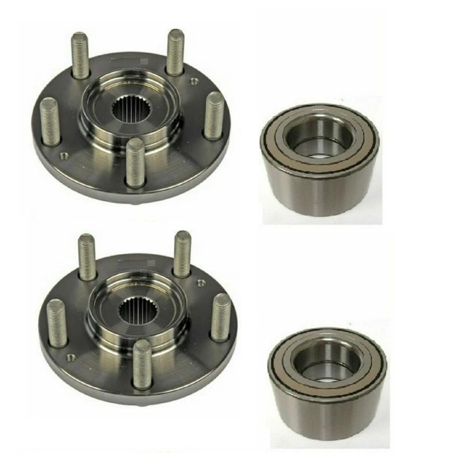 后轮轮毂和轴承 适合 ACURA MDX 2001 - 2002/ 本田飞行员 2003 - 2008 (一对) — 第 1/1 张图片