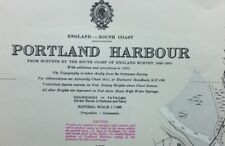 ADMIRALTY SEA CHART. PORTLAND HARBOUR & DOCKYARD. No.2268. England S. Coast.1939