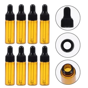 20 Pcs Dropper Bottle Clear Glass Empty Travel Essential Oil Bottles - Imagen 1 de 12