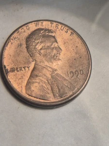1990 lincoln penny no mint mark - Picture 1 of 5