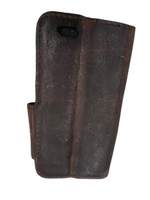 Cartera magnética abatible de cuero desgastado para teléfono celular con tarjetero iPhone 4 o 5 Foto 1 de 4