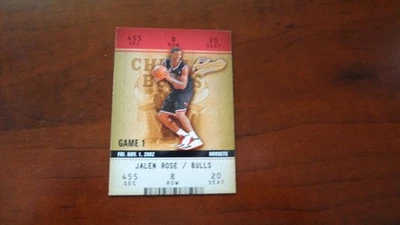 Tarjeta de baloncesto Fleer Authenticix #82 Jalen Rose 2002-03 Foto 1 de 2