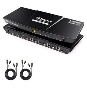 TESmart HD HDMI4 Port KVM Switch 4K@60Hz 4x1: 60hz HKS0401A1U **NEW** - Afbeelding 1 van 4