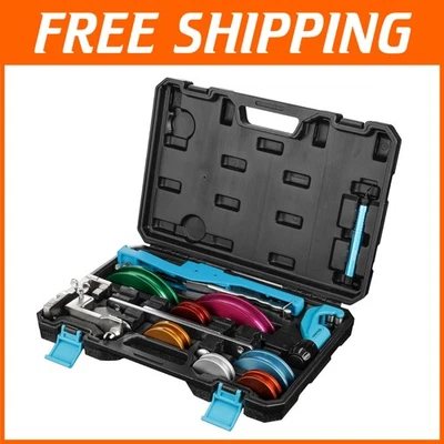 Juego de herramientas de doblado de tuberías - Dobladora hacia adelante/reversa 90° con cortador y herramienta de desbarbado Foto 1 de 4