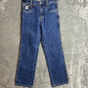 Cinch Kids Jeans Boys Size 10s Adjustable Waist Cowboy Western Denim Blue Rodeo - Picture 1 of 11