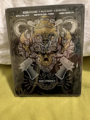 SICARIO: SEALED Pre-Ordered Steelbook OOP NEW -4K Ultra HD - Blu-ray - Digital Foto 1 de 4
