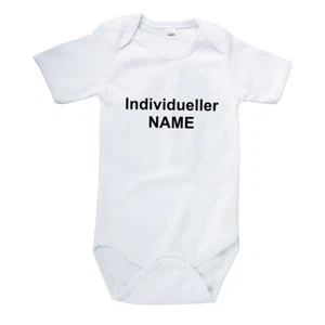 Baby Body hochwertige Qualitaets Bodys 0-24 Mon. Print Individueller Name 40591 - Bild 1 von 2
