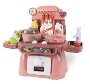 Play Kitchen Set Accessories Kids Toys for Girls Toddler Cooking Toy Play Food - Picture 1 of 9
