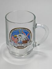 RAF Mildenhall Suffolk England and USA Glass Cup Allies For Peace Air Fete 82