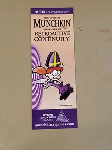 Official Munchkin Bookmark of Retroactive Continuity #PlayMunchkin SJG - Picture 1 of 1