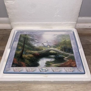 Bradford Exchange Thomas Kinkade's Brookside Hideaway Bridges of Life The 2001 - Picture 1 of 9