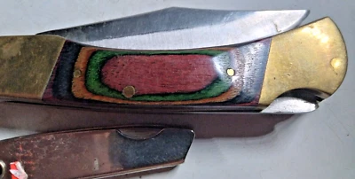 2 Vintage lock Blades Pocket Folding Knife Japan pakistan 1 multi tool (C) - Image 1 of 4
