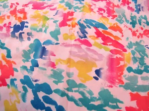SCRUB TOP Bright Paint Brush Colors Size Large 3 Pockets - Picture 1 of 5